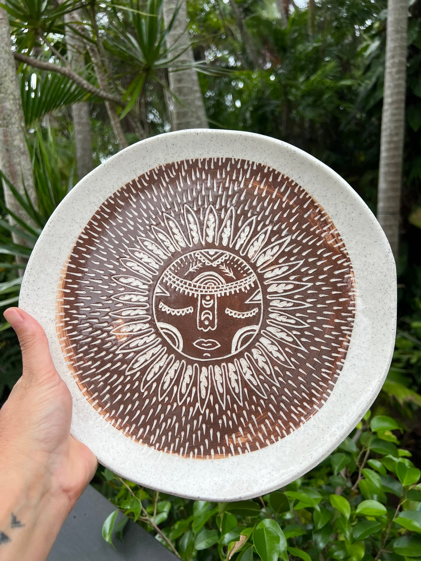 Avalan Desert Sun Platter Round