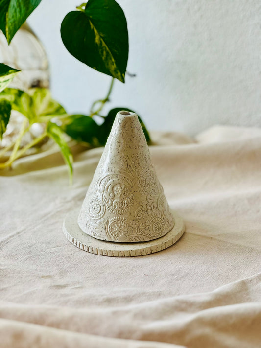 Cone Filigree Incense Burner